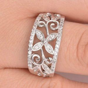 Size 6 Diamond Eternity 925 Band